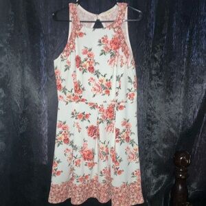 Rewind White and Pink Midi Dress